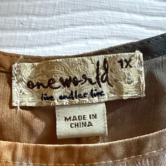 Tie-Dye Asymmetrical Women’s Over Blouse - Picture 2 of 4